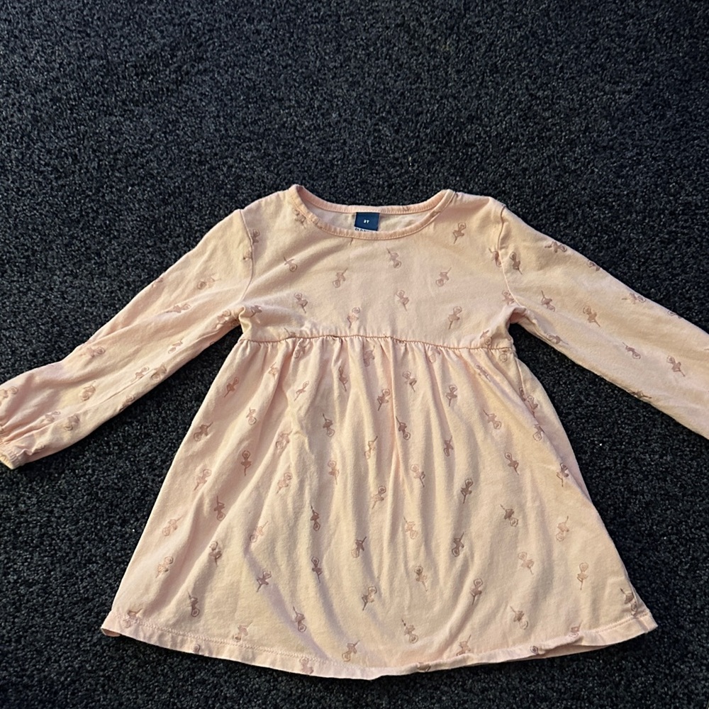 Pink Long Sleeve Dress
